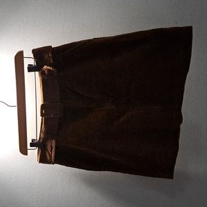 Vero Moda Brown Cordory Belted Skirt